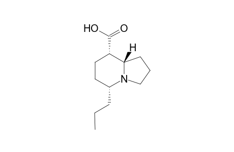 (5R(*),8S(*),8aS(*))-8-Carboxy-5-propyloctahydroindolizine