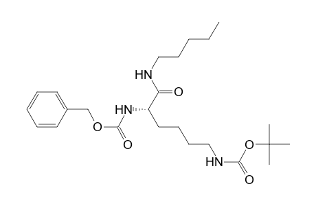 N(2)-Benzyloxycarbonyl-N(6)-[(t-butoxy)carbonyl]-N(1)-pentyllysinamide
