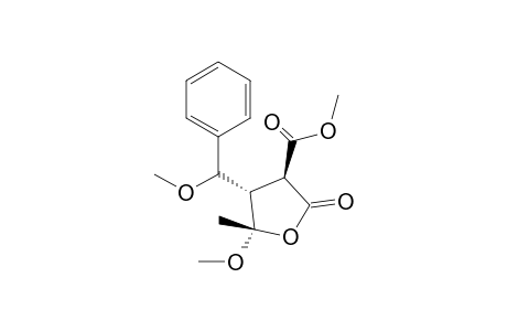 (3S,4S,5R)-5-Methoxy-4-(methoxy-phenyl-methyl)-5-methyl-2-oxo-tetrahydro-furan-3-carboxylic acid methyl ester