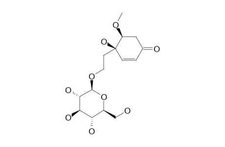 5,6-DIHYDRO-6-METHOXY-CORNOSIDE;ISOMER-1