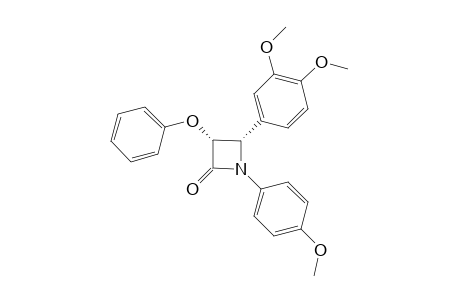 4-(3,4-DIMETHOXYPHENYL)-1-(4-METHOXYPHENYL)-3-PHENOXY-2-AZETIDINONE