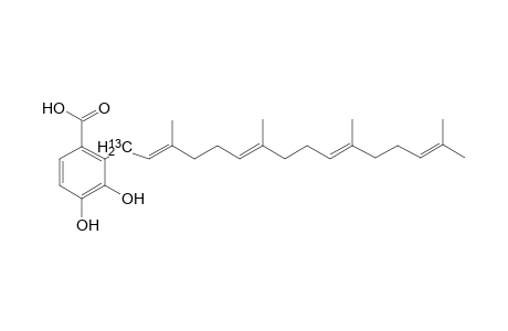 (2'E,6'E,10'E)-2-[1'-13C]Geranylgeranyl-3,4-dihydroxybenzoic acid