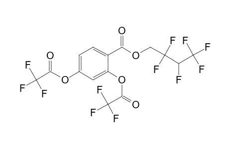 2,4-Dihydroxybenzoic acid, o,o'-bis(trifluoroacetyl)-, 2,2,3,4,4,4-hexafluoro-1-butyl ester