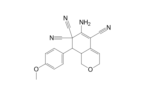 6-Amino-8-(4-methoxyphenyl)-8,8a-dihydro-1H-isochromene-5,7,7(3H)-tricarbonitrile