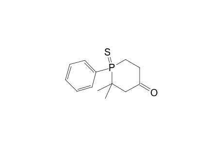 2,2-Dimethyl-1-phenyl-4-phosphinanone 1-sulfide