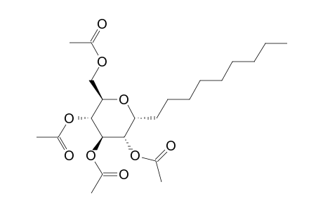 2,3,4,6-tetra-O-acetyl-1,5-anhydro-1-deoxy-1-C-nonyl-.alpha.-D-glucopyranose