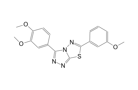 3-(3,4-dimethoxyphenyl)-6-(3-methoxyphenyl)[1,2,4]triazolo[3,4-b][1,3,4]thiadiazole