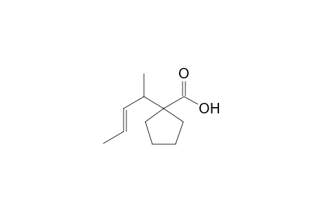 1-Pent-3-en-2-ylcyclopentanecarboxylic acid