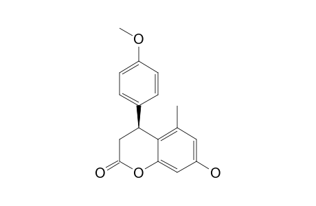 7-HYDROXY-5-METHYL-4-(4'-METHOXYPHENYL)-3,4-DIHYDROCOUMARIN