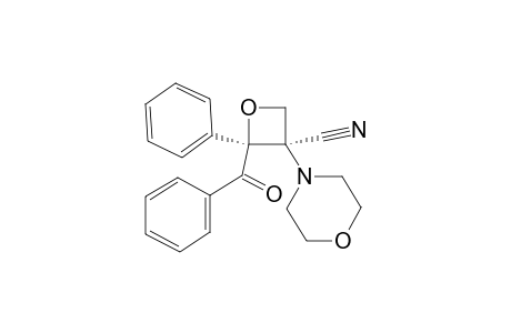 rel-(2S,3R)-2-Benzoyl-3-morpholino-2-phenyloxetane-3-carbonitrile