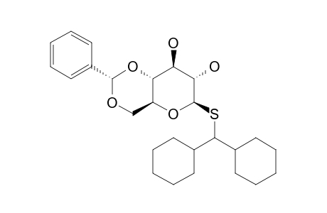 DICYCLOHEXYLMETHYL-4,6-O-BENZYLIDENE-1-THIO-BETA-D-GLUCOPYRANOSIDE