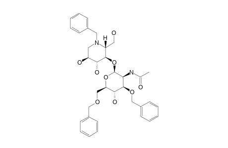 4-O-(2-ACETAMIDO-3,6-DI-O-BENZYL-2-DEOXY-BETA-D-MANNOPYRANOSYL)-N-BENZYL-1,5-DIDEOXY-1,5-IMINO-D-GLUCITOL