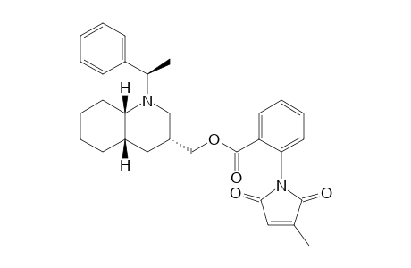{(3R,4aS,8aS)-1-[(R)-1-Phenylethyl]decahydroquinolin-3-yl}methyl 2-(3-Methyl-2,5-dioxo-2,5-dihydro-1H-pyrrol-1-yl)benzoate