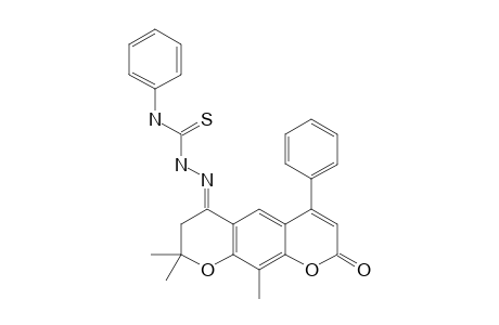 8,8,10-TRIMETHYL-4-PHENYL-7,8-DIHYDROPYRANO-[3,2-G]-CHROMENE-2,6-DIONE-6-(N-PHENYLTHIOSEMICARBAZONE)