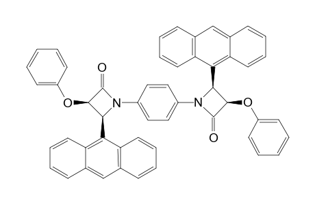 1,1'-(1,4-PHENYLENE)-BIS-[4-(ANTHRACEN-9-YL)-3-PHENOXY-AZETIDIN-2-ONE]