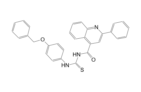 N-[4-(benzyloxy)phenyl]-N'-[(2-phenyl-4-quinolinyl)carbonyl]thiourea
