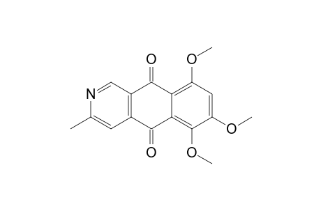 6,7,9-trimethoxy-3-methylbenzo[g]isoquinoline-5,10-dione