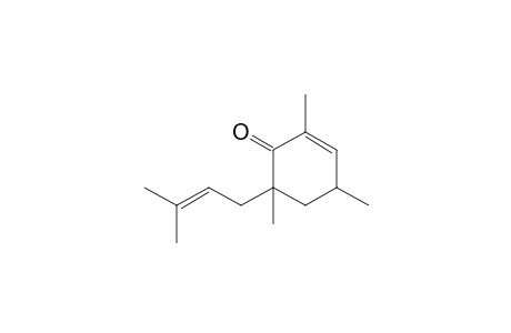 2,4,6-trimethyl-6-(3-methylbut-2-enyl)-1-cyclohex-2-enone