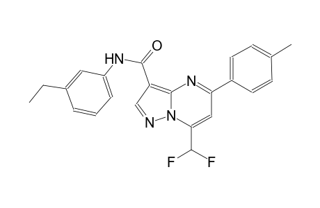 7-(difluoromethyl)-N-(3-ethylphenyl)-5-(4-methylphenyl)pyrazolo[1,5-a]pyrimidine-3-carboxamide