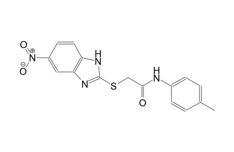 N-(4-methylphenyl)-2-[(5-nitro-1H-benzimidazol-2-yl)sulfanyl]acetamide