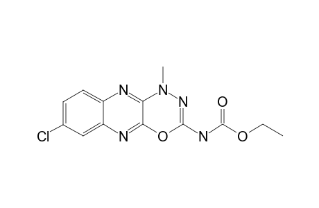 2-ETHOXYCARBONYLAMINO-8-CHLORO-4-METHYL-4H-1,3,4-OXADIAZINO-[5,6-B]-QUINOXALINE