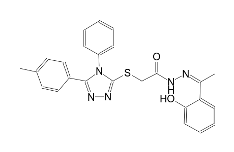 N'-[(Z)-1-(2-hydroxyphenyl)ethylidene]-2-{[5-(4-methylphenyl)-4-phenyl-4H-1,2,4-triazol-3-yl]sulfanyl}acetohydrazide
