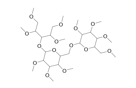 Arabinitol, O-2,3,4,6-tetra-O-methyl-.beta.-D-galactopyranosyl-(1.fwdarw.6)-O-2,3,4-tri-O-methyl-.beta.-D-galactopyranosyl-(1.fwdarw.3)-1,2,4,5-tetra-O-methyl-, L-