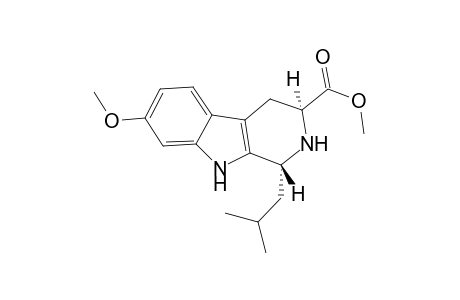 trans-1-Isobutyl-7-methoxy-3-metyhoxycarbinyl-1,2,3,4-tetrahydro-.beta.-carboline