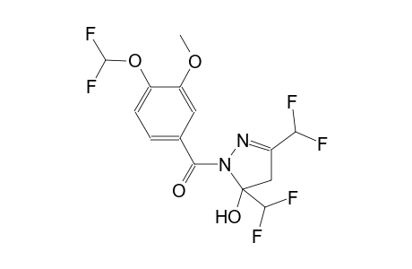 1-[4-(difluoromethoxy)-3-methoxybenzoyl]-3,5-bis(difluoromethyl)-4,5-dihydro-1H-pyrazol-5-ol