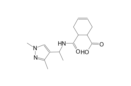 3-cyclohexene-1-carboxylic acid, 6-[[[1-(1,3-dimethyl-1H-pyrazol-4-yl)ethyl]amino]carbonyl]-