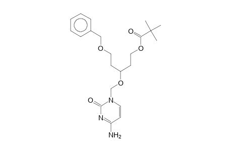 2,2-Dimethylpropionic acid, 3-(4-amino-2-oxo-2H-pyrimidin-1-ylmethoxy)-5-benzyloxypentyl ester