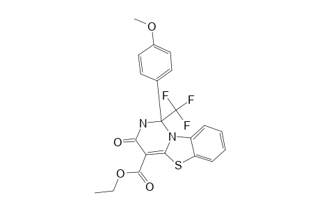 1-(4-METHOXYPHENYL)-4-ETHOXYCARBONYL-1-TRIFLUOROMETHYL-2,3-DIHYDRO-1-H-PYRIMIDO-[6.1-B]-[1.3]-BENZOTHIAZOL-3-ONE