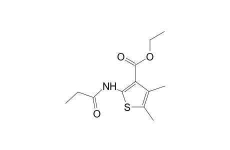 Ethyl 4,5-dimethyl-2-(propionylamino)-3-thiophenecarboxylate