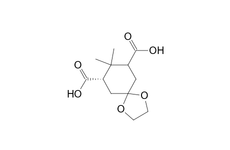 1,4-Dioxaspiro[4.5]decane-7,9-dicarboxylic acid, 8,8-dimethyl-, cis-