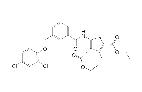 diethyl 5-({3-[(2,4-dichlorophenoxy)methyl]benzoyl}amino)-3-methyl-2,4-thiophenedicarboxylate