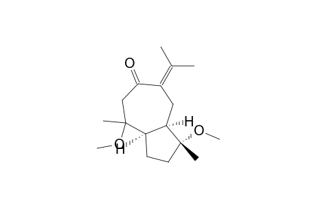 6(1H)-Azulenone, octahydro-1,4-dimethoxy-1,4-dimethyl-7-(1-methylethylidene)-, (1.alpha.,3a.alpha.,4.alpha.,8a.alpha.)-(.+-.)-