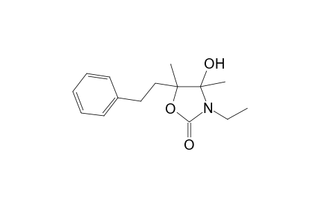 3-Ethyl-4-hydroxy-4,5-dimethyl-5-(2-phenylethyl)-1,3-oxazolidin-2-one