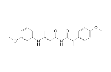 1-(4-Methoxyphenyl)-3-[3-(3-methoxyphenyl)aminobut-2-enoyl]urea