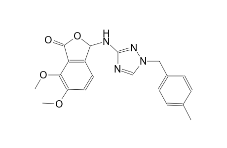 6,7-dimethoxy-3-{[1-(4-methylbenzyl)-1H-1,2,4-triazol-3-yl]amino}-2-benzofuran-1(3H)-one