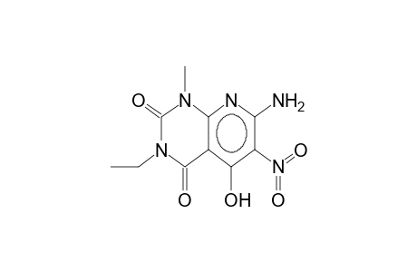 1-methyl-3-ethyl-5-hydroxy-6-nitro-7-amino-1,2,3,4-tetrahydropyrido[2,3-d]pyrimidin-2,4-dione