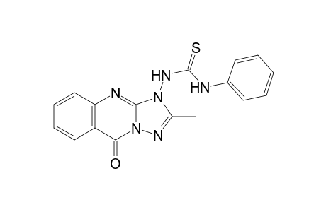 1-(2-Methyl-9-oxidanylidene-[1,2,4]triazolo[5,1-b]quinazolin-3-yl)-3-phenyl-thiourea