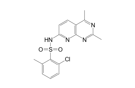 Benzenesulfonamide, 2-chloro-N-(2,4-dimethylpyrido[2,3-d]pyrimidin-7-yl)-6-methyl-