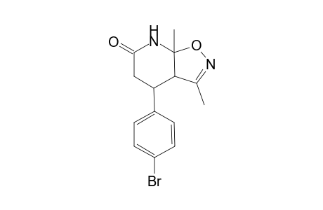 3a,4,5,7a-Tetrahydro-3,7a-dimethyl-4-(4'-bromophenyl)isoxazolo[5,4-b]pyridin-6(7)-one
