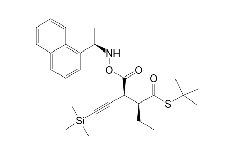 S-tert-Butyl (2S,3S)-2-Ethyl-3-[[[(R)-1-(1-naphthyl)ethyl)amino]carboxy]-5-(trimethylsilyl)-4-pentynethioate