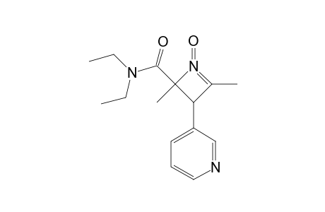 N,N-Diethyl-2,3-dihydro-2,4-dimethyl-3-(3-pyridyl)-2-azetecarboxamid-1-oxide