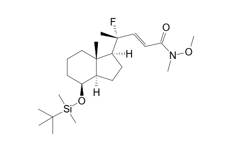 [1S-[1.alpha.-[S*-(E)],3a.beta.,4.alpha.,7a.alpha.)]-4-[4-[[(1,1-Dimethylethyl)dimethylsilyl]oxy]-7a-methyloctahydro-1H-inden-1-yl]-4-fluoro-N-methoxy-N-methyl-2-pentamide