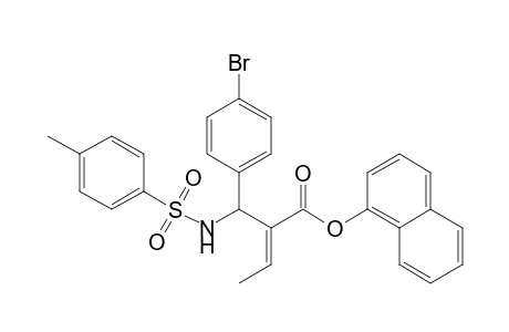(E)-2-[(4-Bromophenyl)(toluene-4-sulfonylamino)methyl]but-2-enoic acid naphthalen-1-yl ester