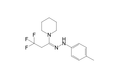 N-[2-(4-Methylphenyl)hydrazono-3,3,3-trifluoropropyl]piperidine