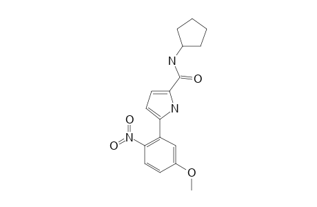 5-(5-METHOXY-2-NITROPHENYL)-1H-PYRROLE-2-N-CYCLOPENTYL-CARBOXAMIDE
