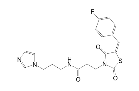 3-thiazolidinepropanamide, 5-[(4-fluorophenyl)methylene]-N-[3-(1H-imidazol-1-yl)propyl]-2,4-dioxo-, (5E)-